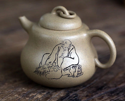Hall are recommended by the manual monohydrate brawl in period of mud, carved gourd pot of paint Luo Hantu 290 ml