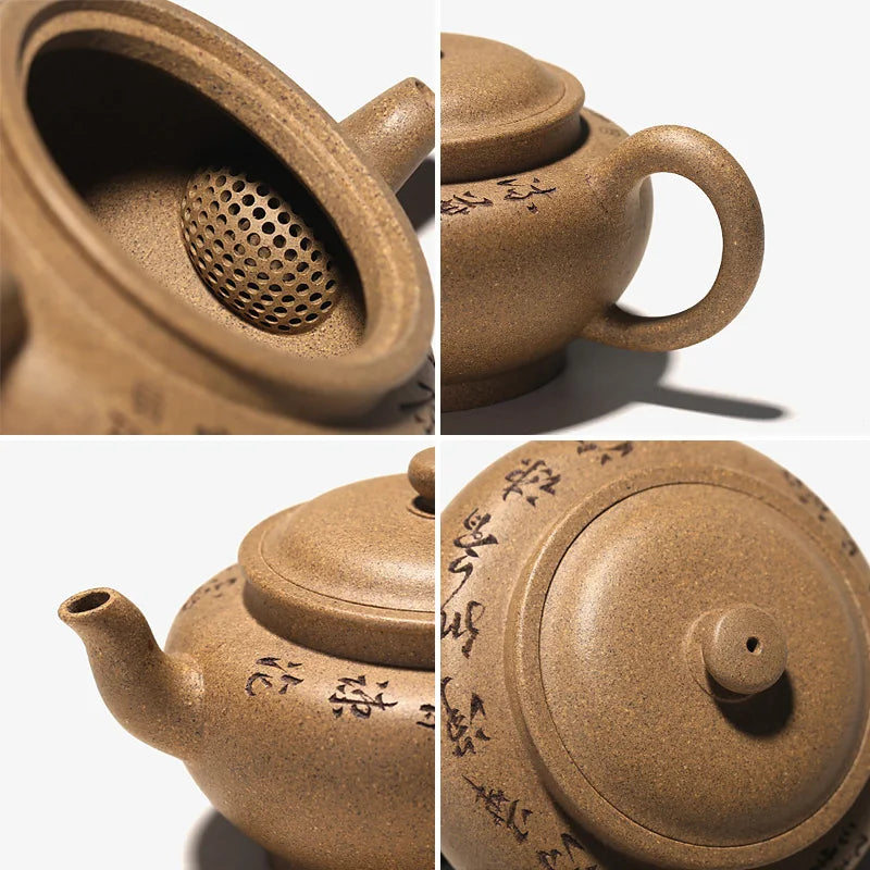 Hall of yixing monohydrate recommended the teapot tea pure manual undressed ore sesame mud keep a pot of 230 ml