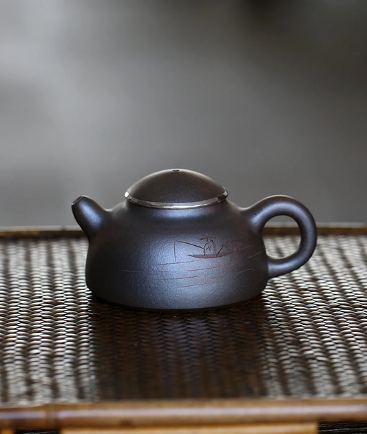 Hall of yixing monohydrate recommended the teapot tea pure manual variable mud fishing alone cover pot of 100 ml