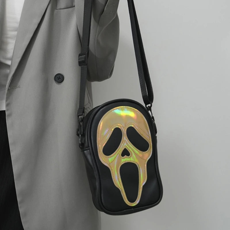 Halloween Shoulder Bags and Cool Skull Crossbody Bag for Edgy Lovers