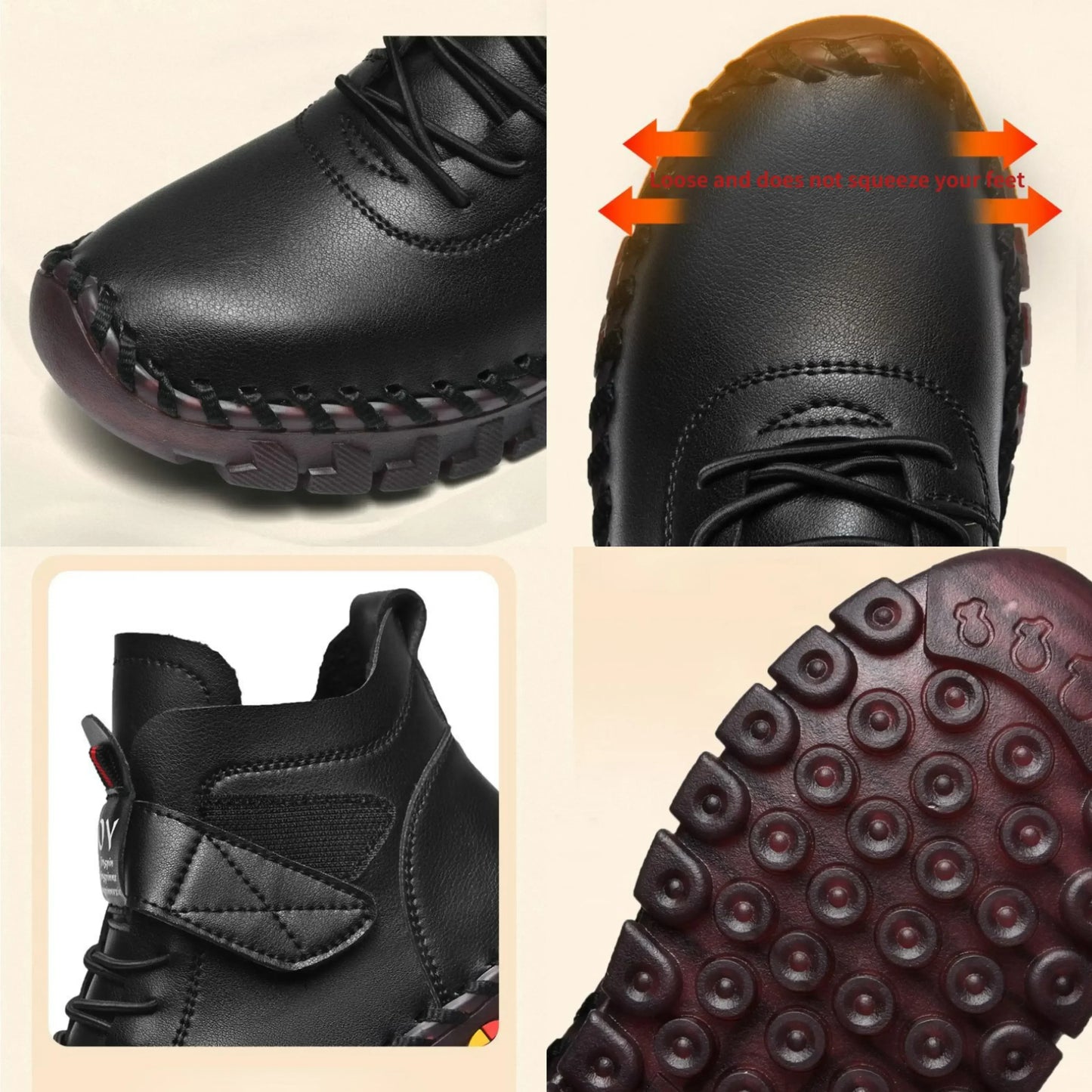 Hand Ankle Women For Boot Waterproof Sewing Winter Mom 2023 Fur Mujer Snow Short Boots Women Shoes Cotton Thread Boots New Botas