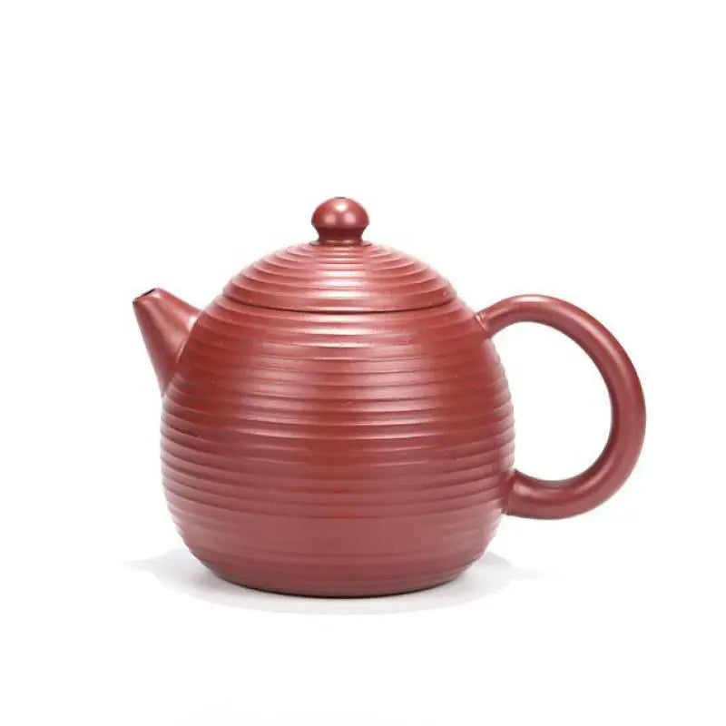 Hand Carved Thread Dragon Egg Teapot, Zisha Teapot, Yixing Handmade Pot, Kung-Fu Teaware, Purple Clay, Drinkware for Puer Green