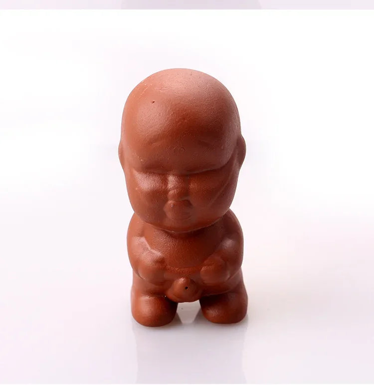Hand Crafts Lovely Boy Tea Pet jewelry Decoration Tea pet Tea ceremony to play Chinese Yixing Purple clay Tea accessories