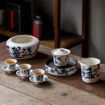 Hand Drawn Tea Shi Cao Mu Gray Pot Tray Water Storage Tea Table Yixing Clay Teapots Support Ceramic Pot Mat Small Tea Table Ji