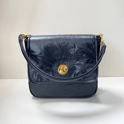 Hand Scratch Print Cow Leather Tote Bag 2024 New Vintage Fashion Female Luxury Handbags Y2k Shoulder Crossbody Bag Women