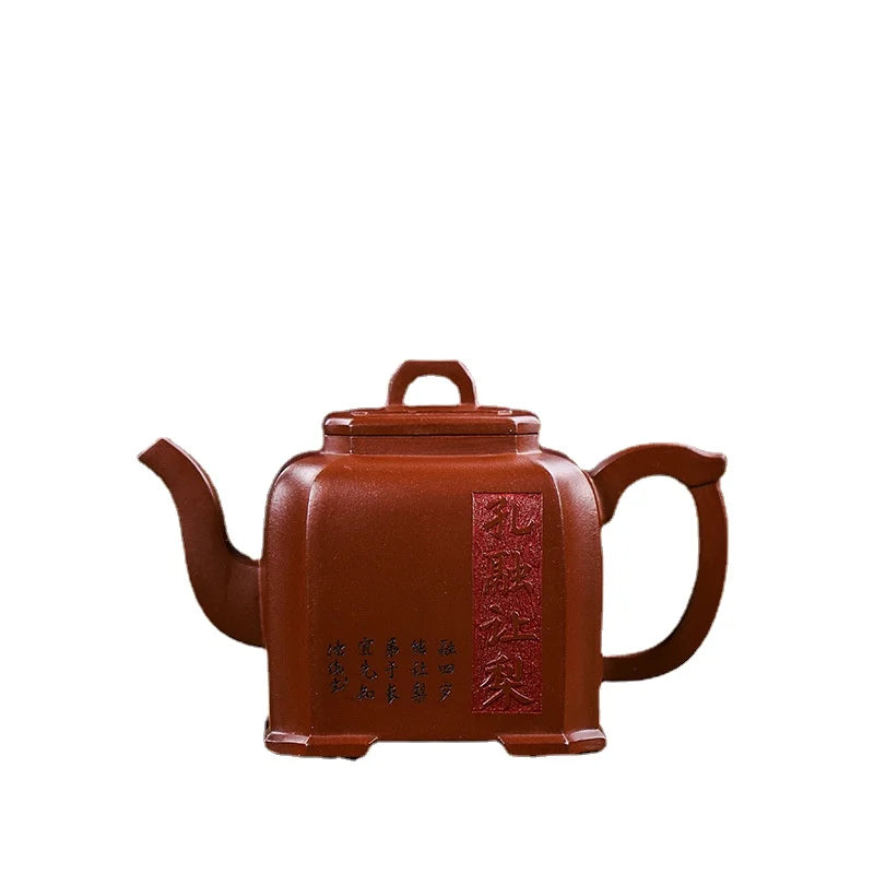 Hand Throwing Bronze Hanwa Teapot with Qinzhou Nixing Pottery Clay 80cc-120cc for Puer Tea Black Tea  Yixing Teapots