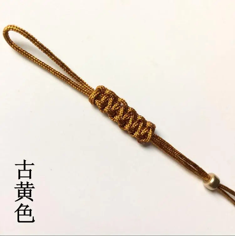 Hand-made Pot Nylon Rope With Small Jade Tea Ceremony Rope Purple Teapot Lid Rope Teapot Handle Tied Rope