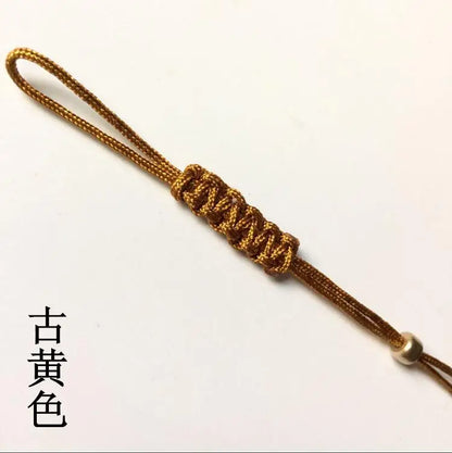 Hand-made Pot Nylon Rope With Small Jade Tea Ceremony Rope Purple Teapot Lid Rope Teapot Handle Tied Rope