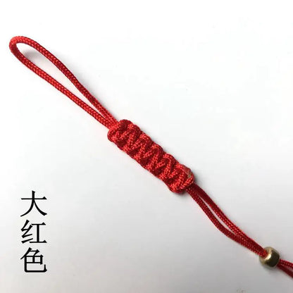 Hand-made Pot Nylon Rope With Small Jade Tea Ceremony Rope Purple Teapot Lid Rope Teapot Handle Tied Rope