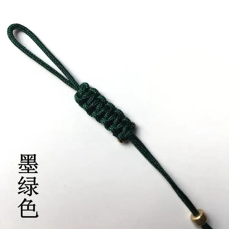 Hand-made Pot Nylon Rope With Small Jade Tea Ceremony Rope Purple Teapot Lid Rope Teapot Handle Tied Rope
