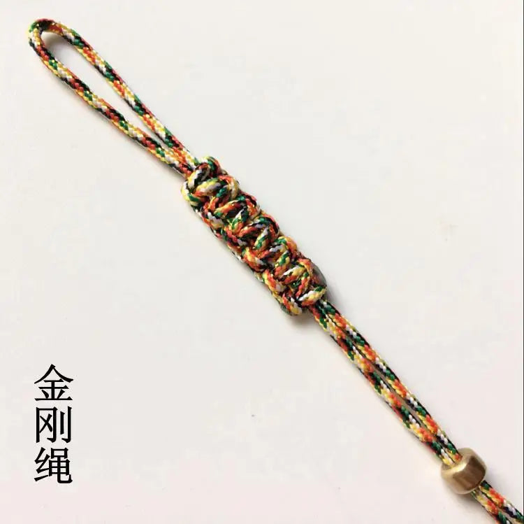 Hand-made Pot Nylon Rope With Small Jade Tea Ceremony Rope Purple Teapot Lid Rope Teapot Handle Tied Rope