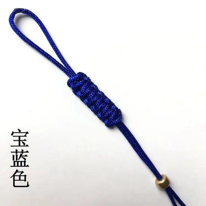 Hand-made Pot Nylon Rope With Small Jade Tea Ceremony Rope Purple Teapot Lid Rope Teapot Handle Tied Rope