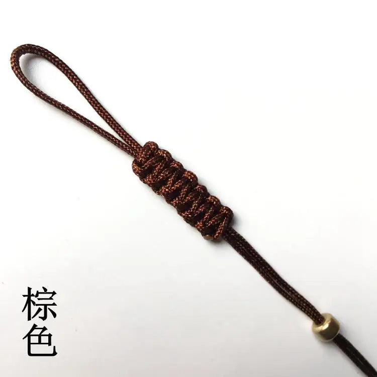 Hand-made Pot Nylon Rope With Small Jade Tea Ceremony Rope Purple Teapot Lid Rope Teapot Handle Tied Rope