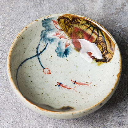 Hand-painted Ceramic Teacup Household Coffee Cup Customized Exquisite Tea Cup Retro Handmade Tea Bowl Tradition Tea Sets