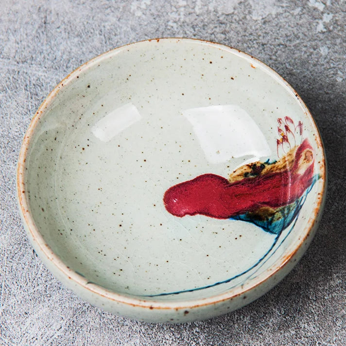 Hand-painted Ceramic Teacup Household Coffee Cup Customized Exquisite Tea Cup Retro Handmade Tea Bowl Tradition Tea Sets