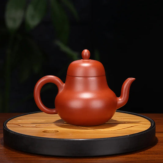 Hand-painted Dahongpao Tea Pot, Zisha Teapot, Yixing Handmade Pot, Kung-Fu Teaware, Purple Clay Drinkware for Puer