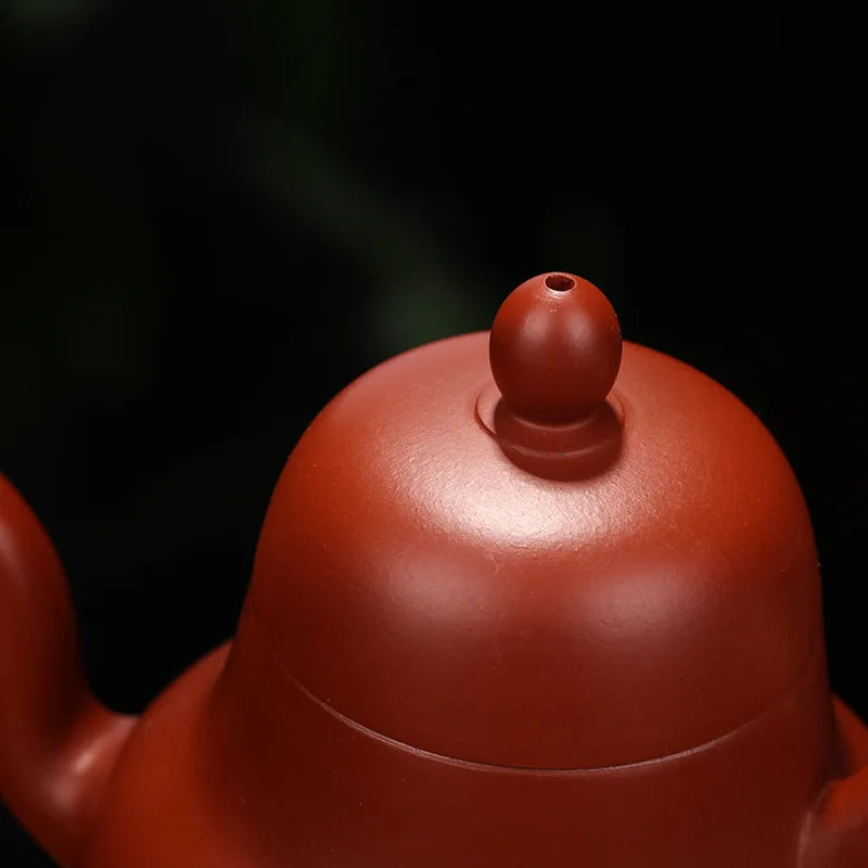Hand-painted Dahongpao Tea Pot, Zisha Teapot, Yixing Handmade Pot, Kung-Fu Teaware, Purple Clay Drinkware for Puer