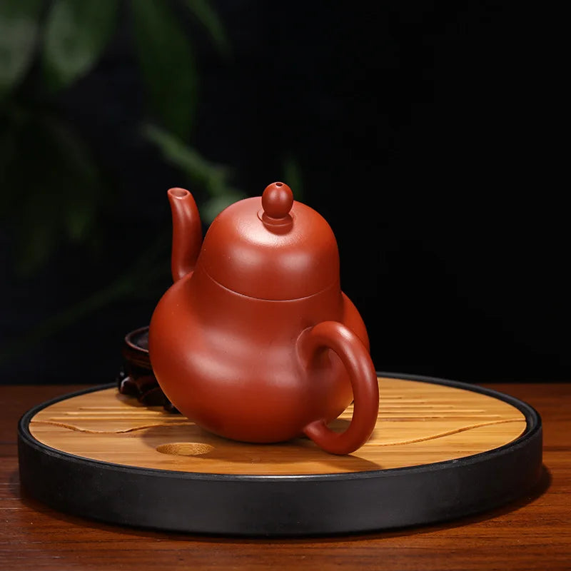 Hand-painted Dahongpao Tea Pot, Zisha Teapot, Yixing Handmade Pot, Kung-Fu Teaware, Purple Clay Drinkware for Puer