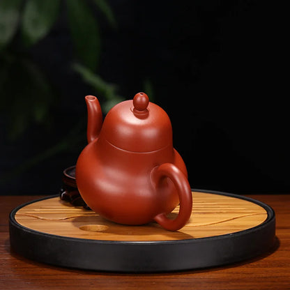 Hand-painted Dahongpao Tea Pot, Zisha Teapot, Yixing Handmade Pot, Kung-Fu Teaware, Purple Clay Drinkware for Puer