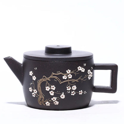 Hand-painted Pot, Zisha Teapot, Yixing Handmade Pot, Kung-Fu Teaware, Purple Clay Drinkware for Puer Green