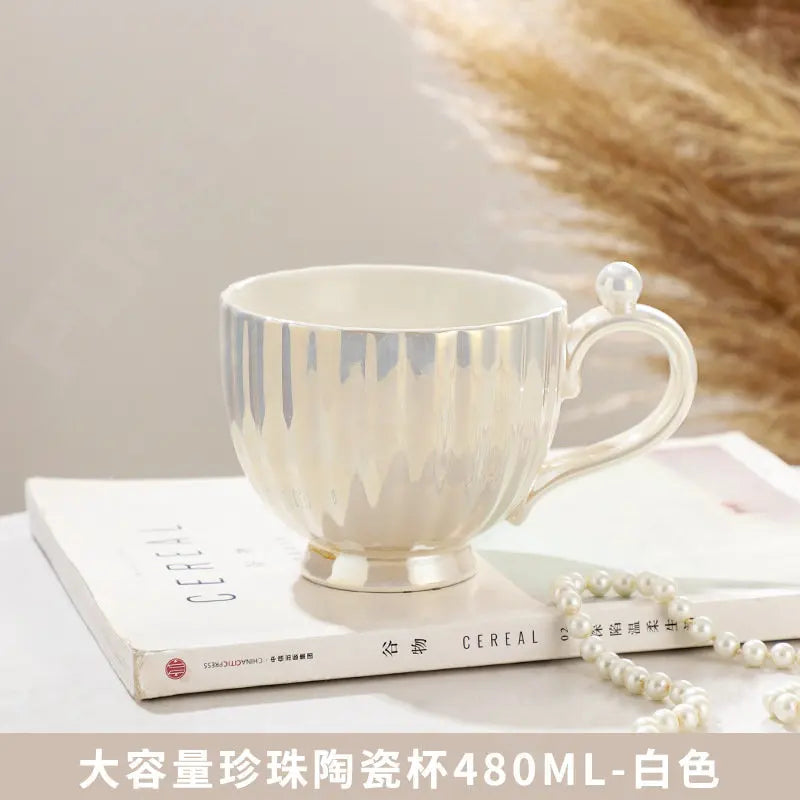 Handbag Shape Ceramic Cup Designer Coffee Mugs Business Gifts Cups Saucer Set Home Breakfast Milk Tea Juice Water Drinkware