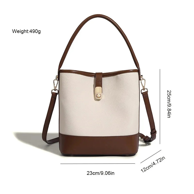 Handbags High-end Bucket 2024 Versatile Crossbody Commuting Women's Fashion Shoulder Bags Trend