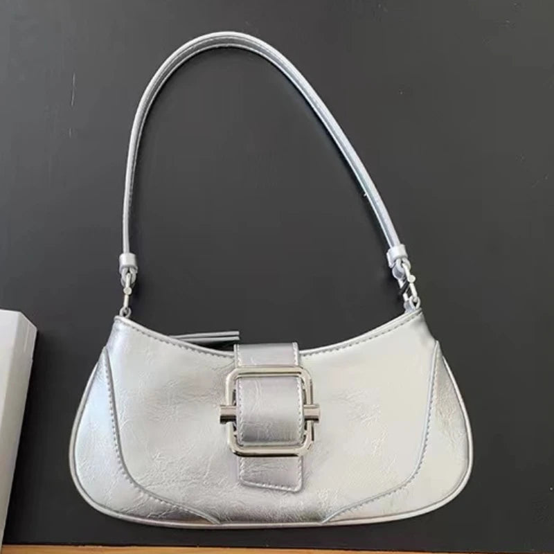 Handbags for Women Retro Stitching Shoulder Underarm Bag Niche Design New Fashion Crossbody Purses Clutch 2024 Bolsas Mujer
