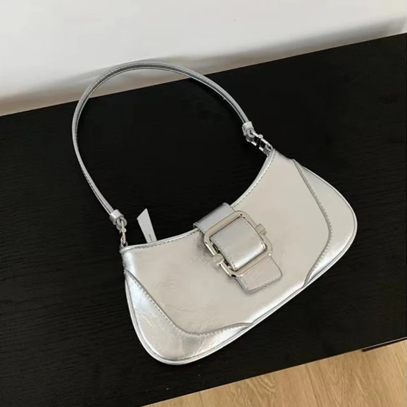 Handbags for Women Retro Stitching Shoulder Underarm Bag Niche Design New Fashion Crossbody Purses Clutch 2024 Bolsas Mujer