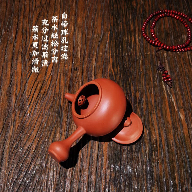 Handheld Teapot Side Handle Furong Tea Pot 160ml Kettle Teapots Purple Clay Kung Fu Tea Set Chinese Yixing Zhuni Semi-handmade