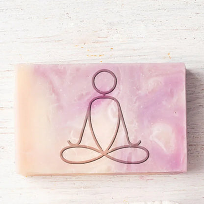 Handmade Acrylic Transparent Soap Stamp for Girls, Mini DIY, Natural Organic Glass Stamp, Making Chapter, Fitness Yoga, 3Styles