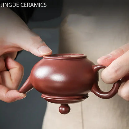 Handmade Antique Purple Clay Teapot Yixing Zhu Mud Filter Beauty Kettle Chinese Tea Ceremony Accessories Customized Tea Pot