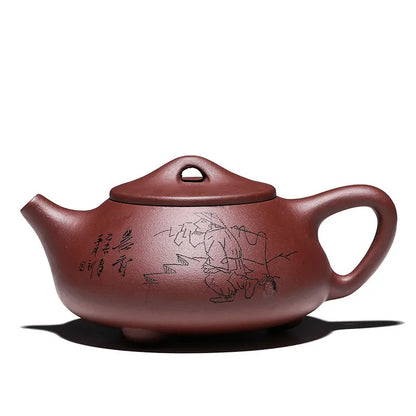 Handmade Ball Hole Water Teapot, Zisha Teapot, Kung-Fu Teaware, Purple Clay Drinkware for Puer, Handmade Pot