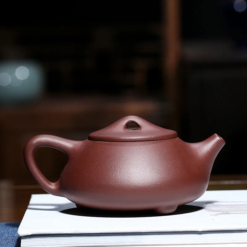 Handmade Ball Hole Water Teapot, Zisha Teapot, Kung-Fu Teaware, Purple Clay Drinkware for Puer, Handmade Pot