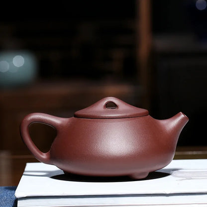 Handmade Ball Hole Water Teapot, Zisha Teapot, Kung-Fu Teaware, Purple Clay Drinkware for Puer, Handmade Pot