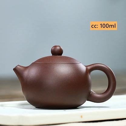 Handmade Beauty Kettle Chinese Tea Ceremony Yixing Classic Xishi Tea Pots Purple Clay Teapot Home Teaware Customized Gifts 100ml