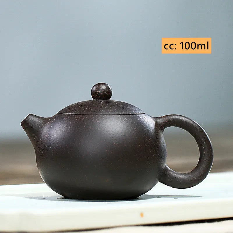 Handmade Beauty Kettle Chinese Tea Ceremony Yixing Classic Xishi Tea Pots Purple Clay Teapot Home Teaware Customized Gifts 100ml