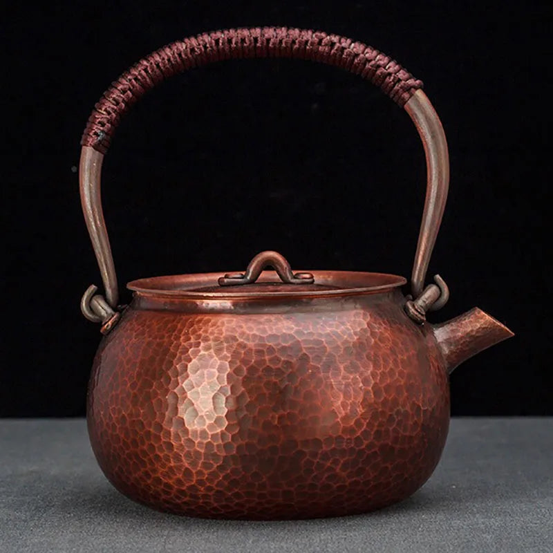 Handmade Chinese Teapot Metal, Hot Water Kettle, Copper Kung Fu Tea Infusers, Oolong Puer Yixing Teapots, Tea Services Gift