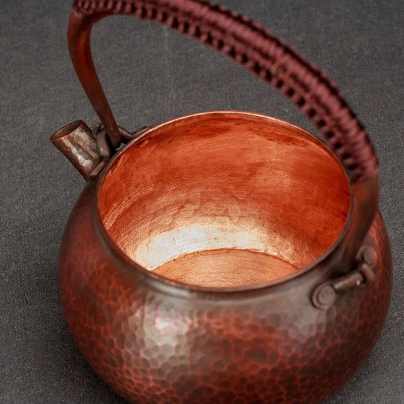 Handmade Chinese Teapot Metal, Hot Water Kettle, Copper Kung Fu Tea Infusers, Oolong Puer Yixing Teapots, Tea Services Gift