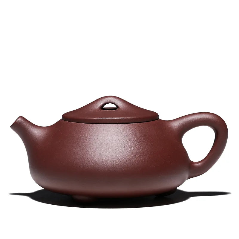 Handmade Clear Bamboo Style Xulai Stone Scoop, Teapot Ball Hole, Kung-Fu Teaware, Purple Clay Drinkware for Puer, Green, Black