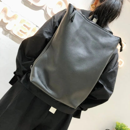Handmade Cowhide Backpack High Quality Soft Genuine Leather Backpacks Fashion Large Capacity Simple Casual Shoulder Bags