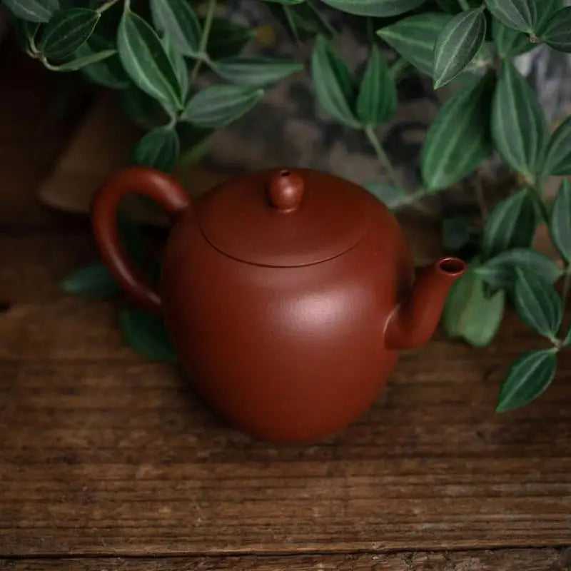 Handmade Dahongpao Mud Teapot with Beauty Shoulder, Purple Clay, Teaset Suit for Green and Dark Tea, Drinkware, about 100ml