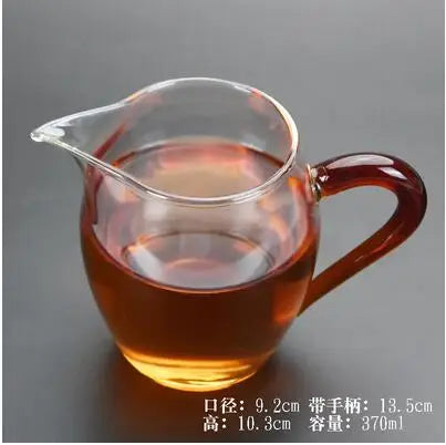 Handmade Glass Cup for Chinese Tea, Hand Held, Grasping, Antique Tea Separator