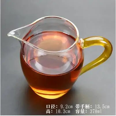 Handmade Glass Cup for Chinese Tea, Hand Held, Grasping, Antique Tea Separator