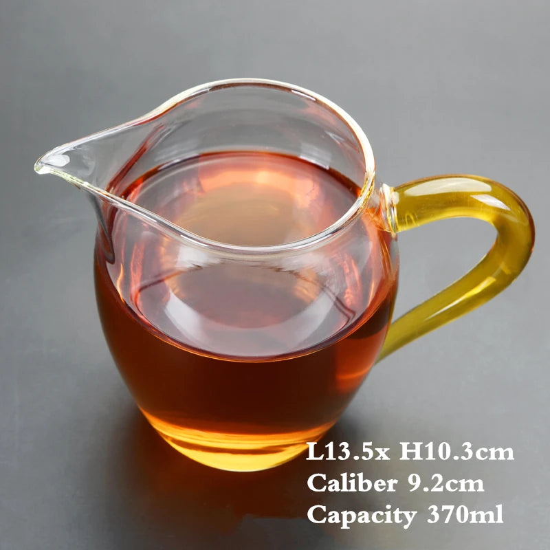 Handmade Glass Cup for Chinese Tea, Hand Held, Grasping, Antique Tea Separator