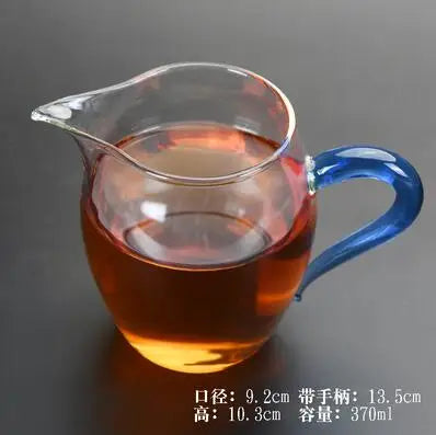 Handmade Glass Cup for Chinese Tea, Hand Held, Grasping, Antique Tea Separator