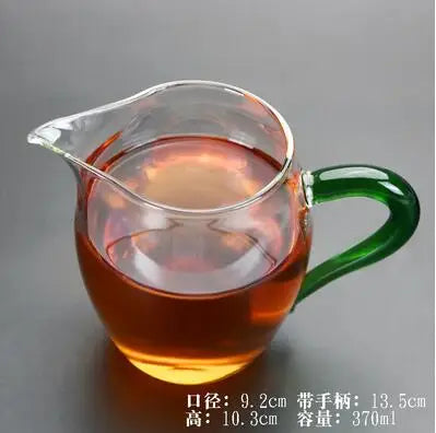 Handmade Glass Cup for Chinese Tea, Hand Held, Grasping, Antique Tea Separator