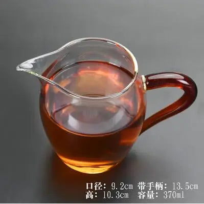 Handmade Glass Cup for Chinese Tea, Hand Held, Grasping, Antique Tea Separator