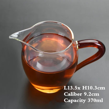 Handmade Glass Cup for Chinese Tea, Hand Held, Grasping, Antique Tea Separator
