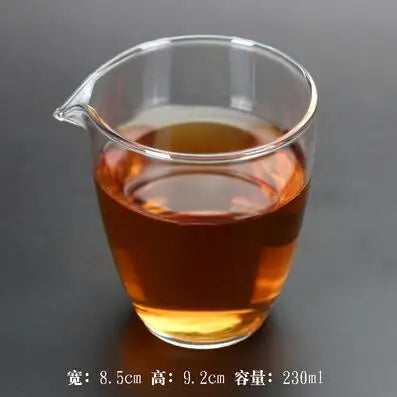 Handmade Glass Cup for Chinese Tea, Hand Held, Grasping, Antique Tea Separator
