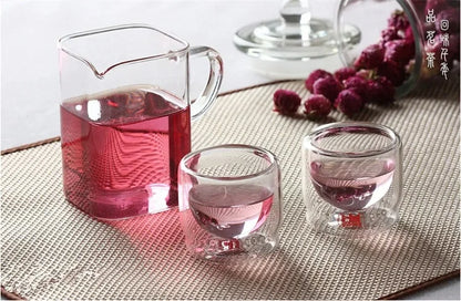 Handmade Heat-Resisting Glass teapot mug 250ml ,Cha hai Gongdao Teacup Fair mug,kung fu tea cups teaset gongdao bei tea cup